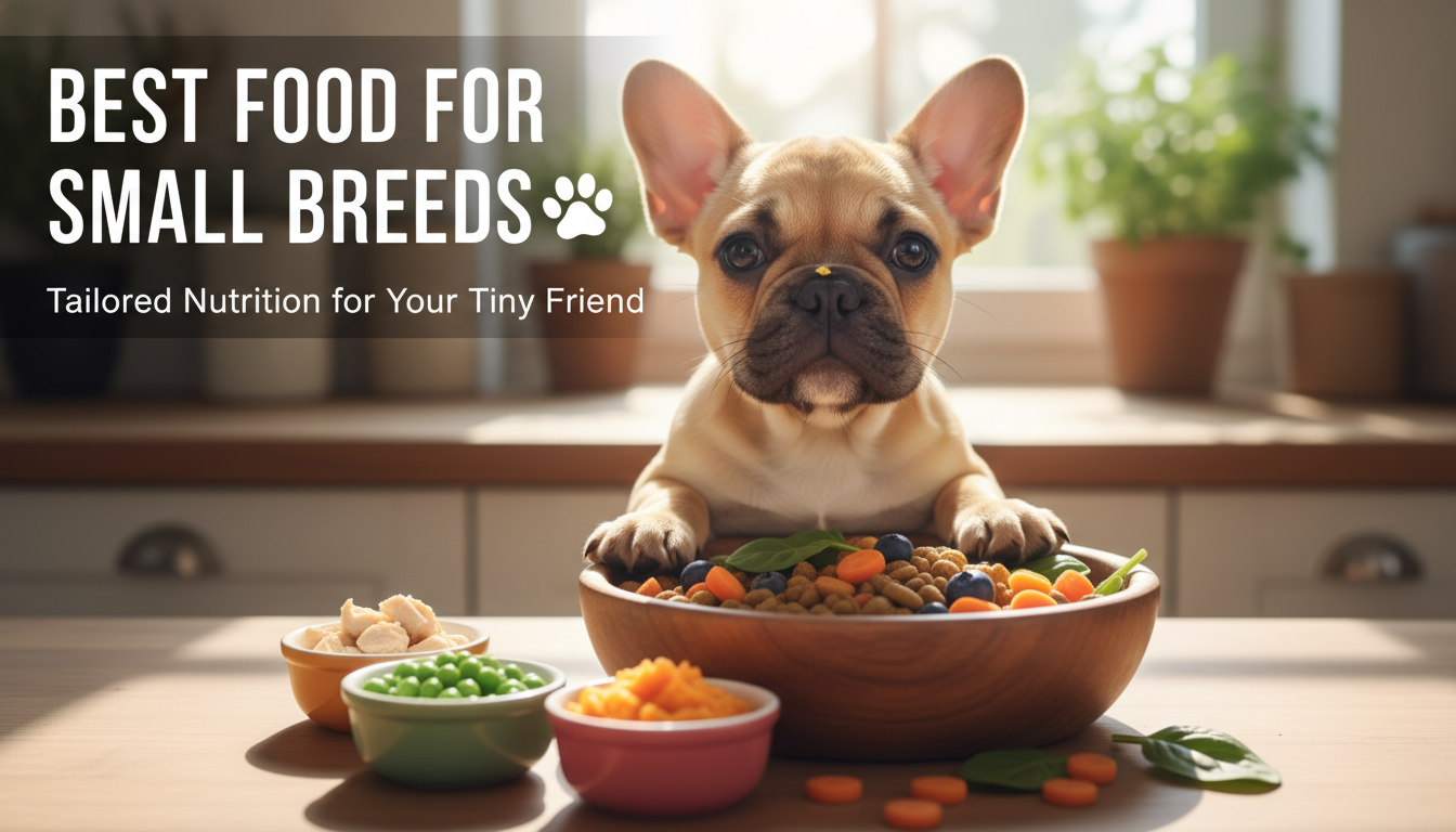 Small dog enjoying a healthy meal